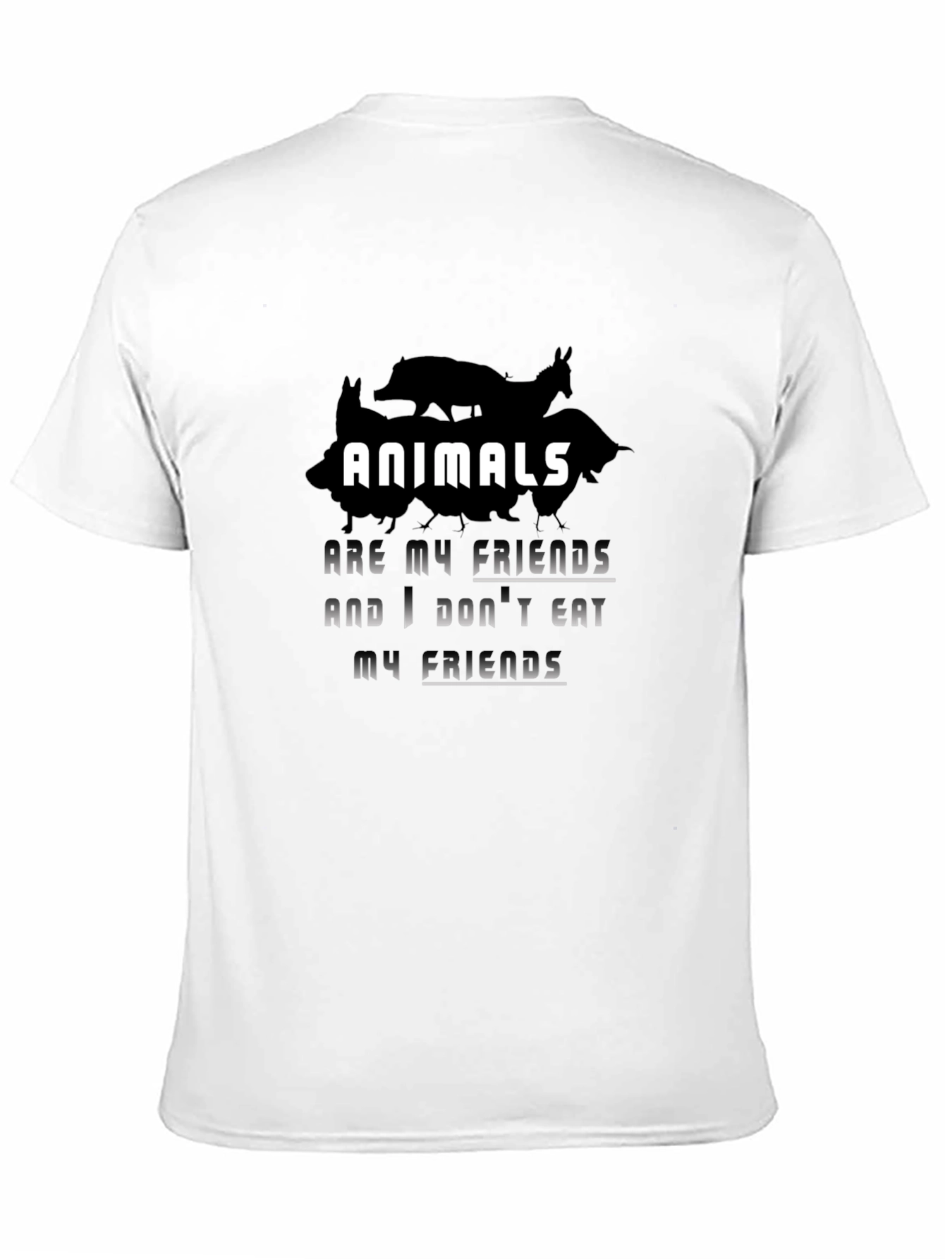 Animals are My Friends Vegan T-Shirt