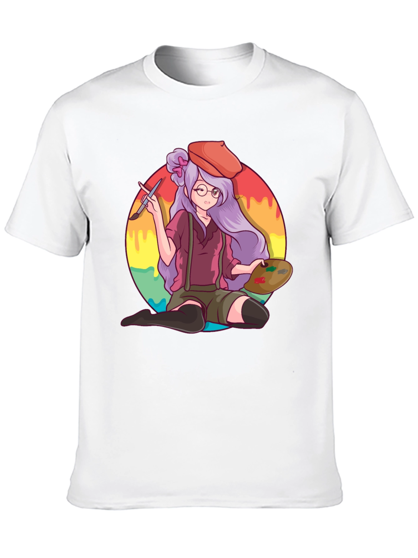 Anime Artist T-Shirt - Painter Graphic Tee