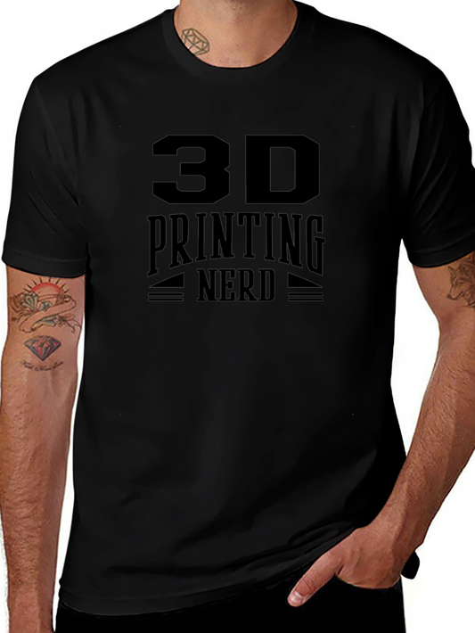 3D Printing Nerd Black T-Shirt