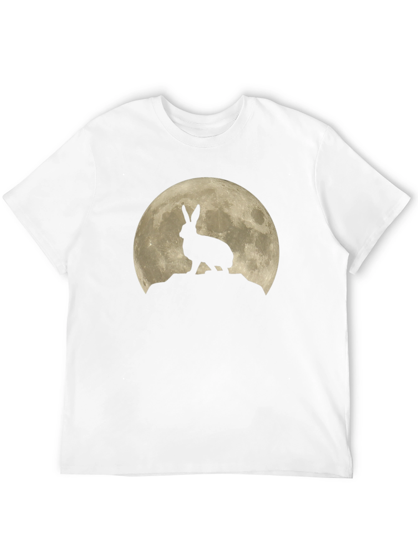 Hare on the Moon Graphic Tee - Black