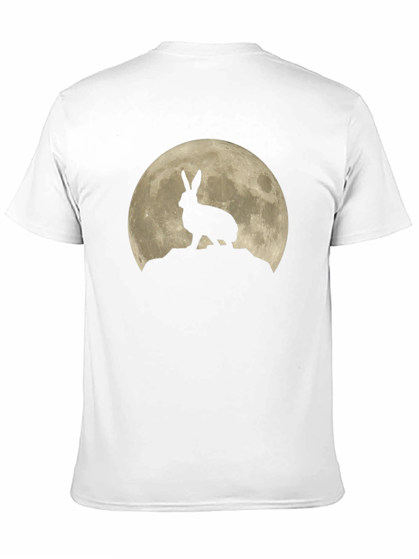 Hare on the Moon Graphic Tee - Black