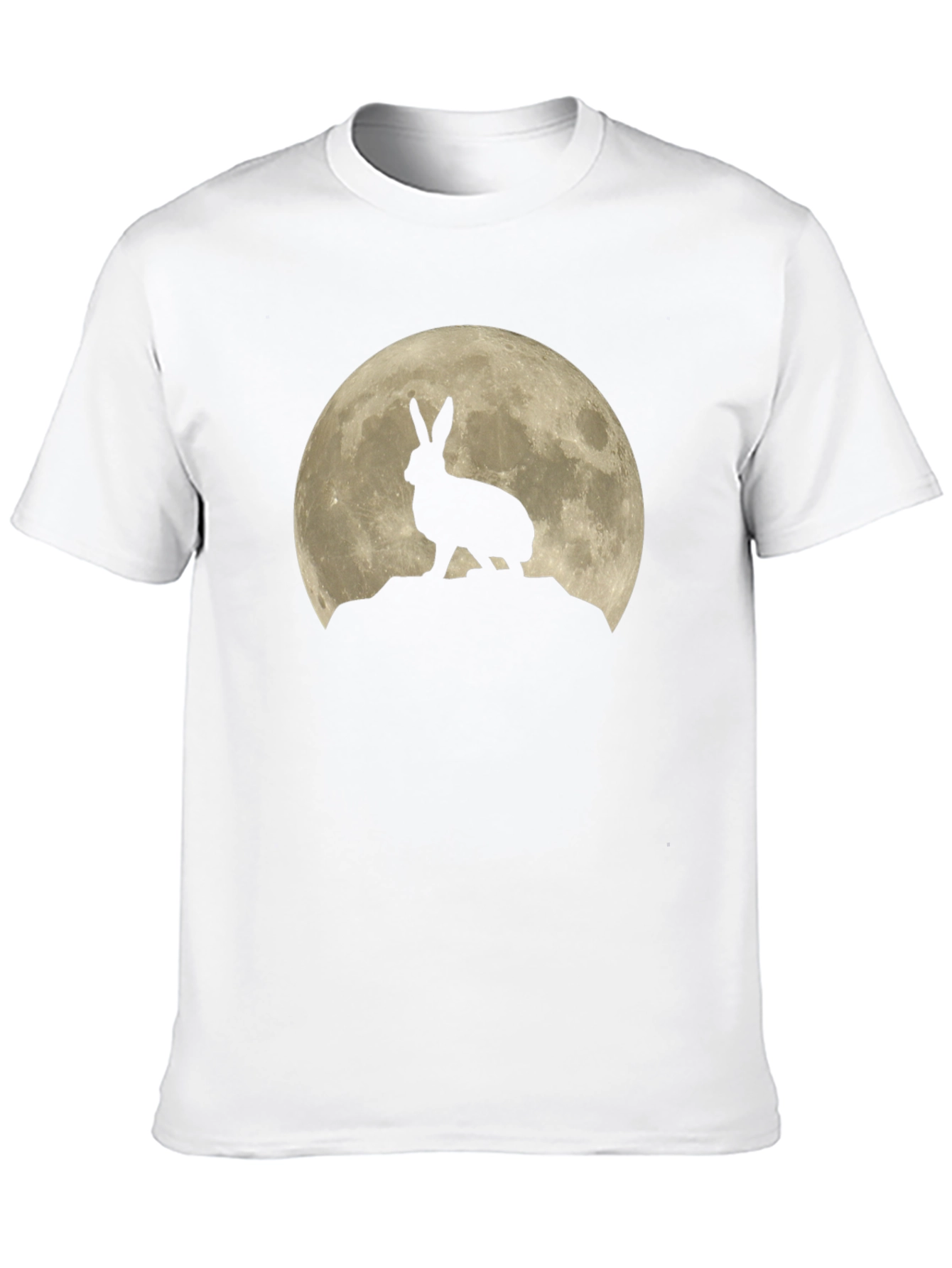 Hare on the Moon Graphic Tee - Black