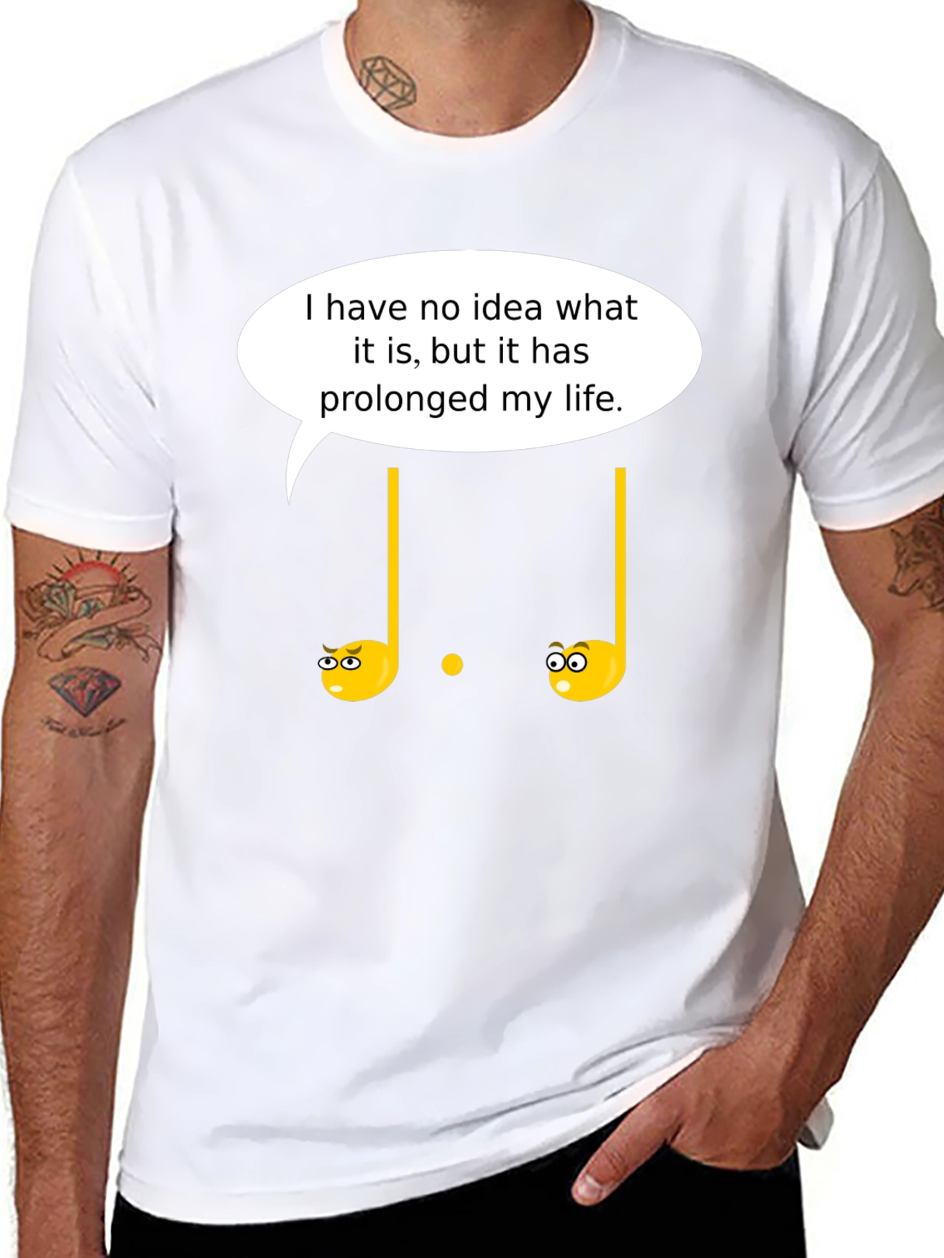 Humorous Golf T-Shirt: Prolonged My Life