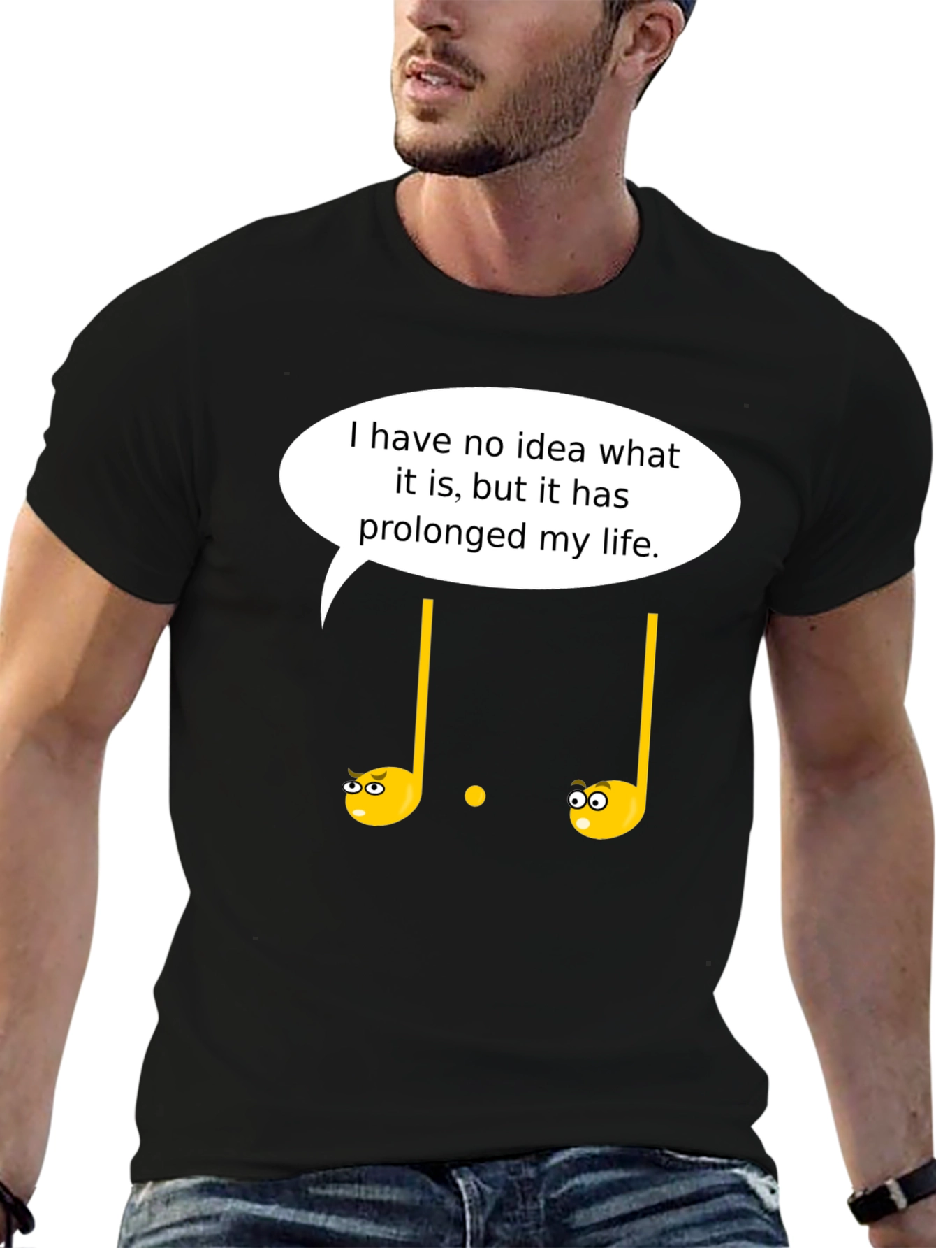 Humorous Golf T-Shirt: Prolonged My Life