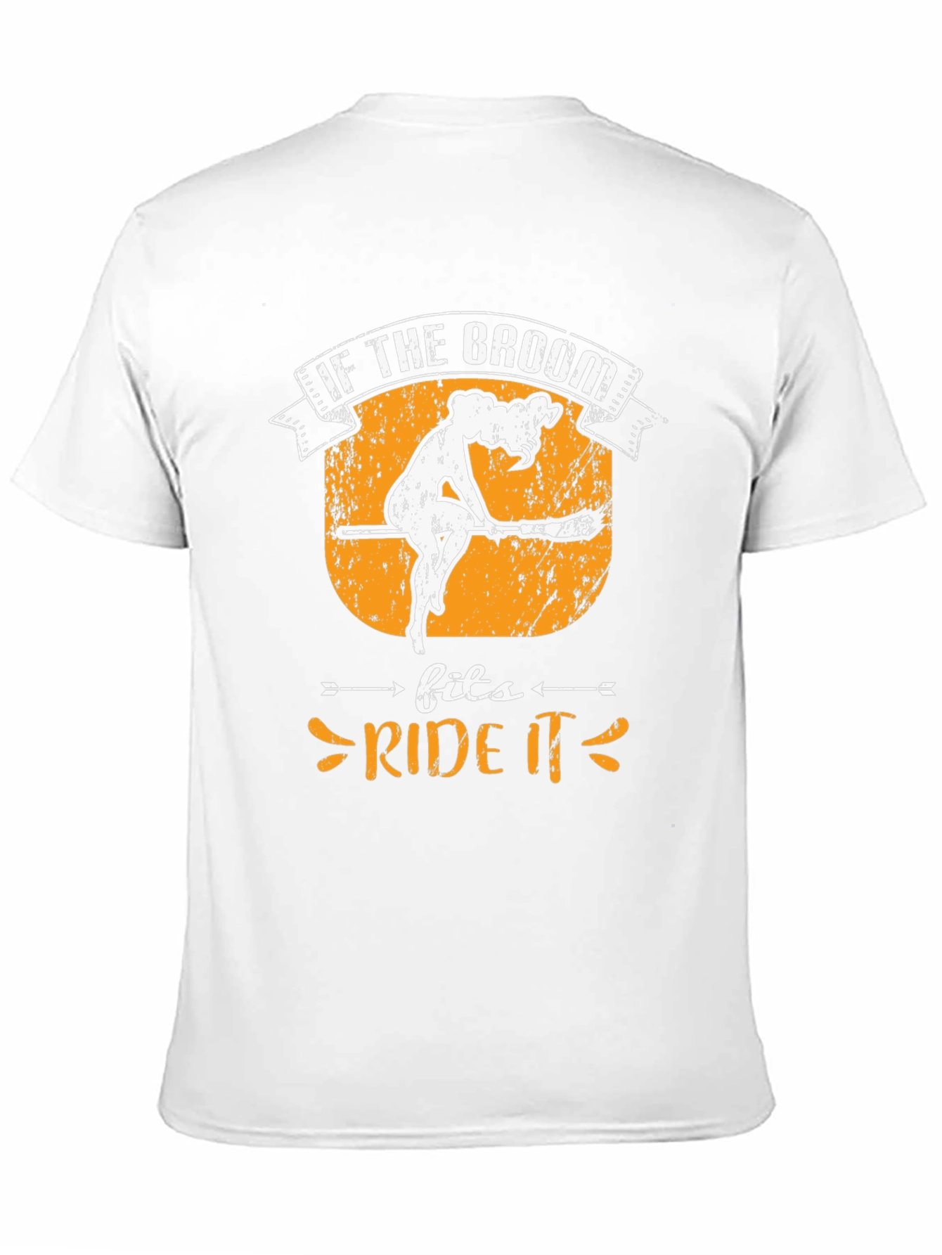 Humorous Halloween T-Shirt: Ride the Broom