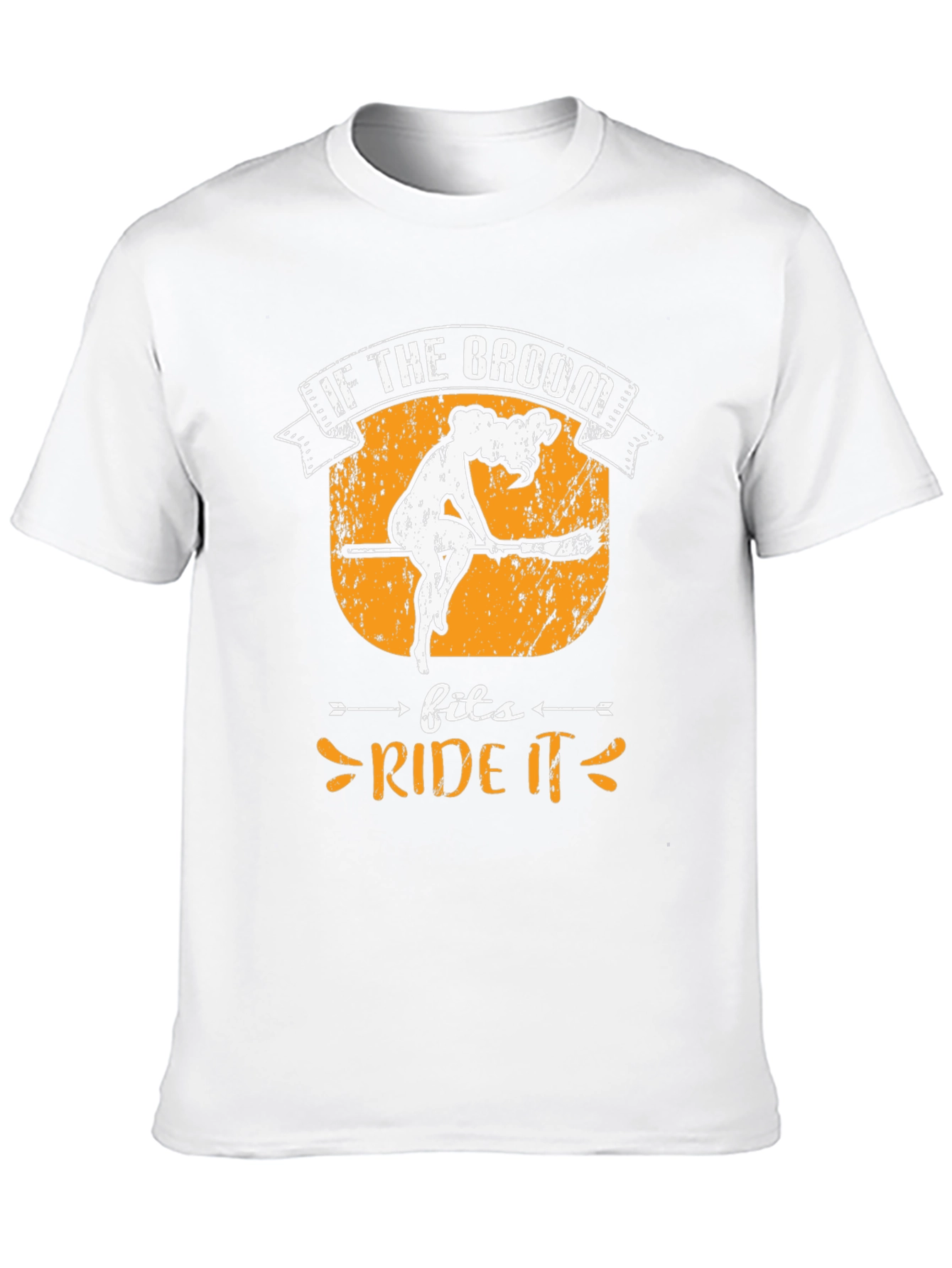 Humorous Halloween T-Shirt: Ride the Broom