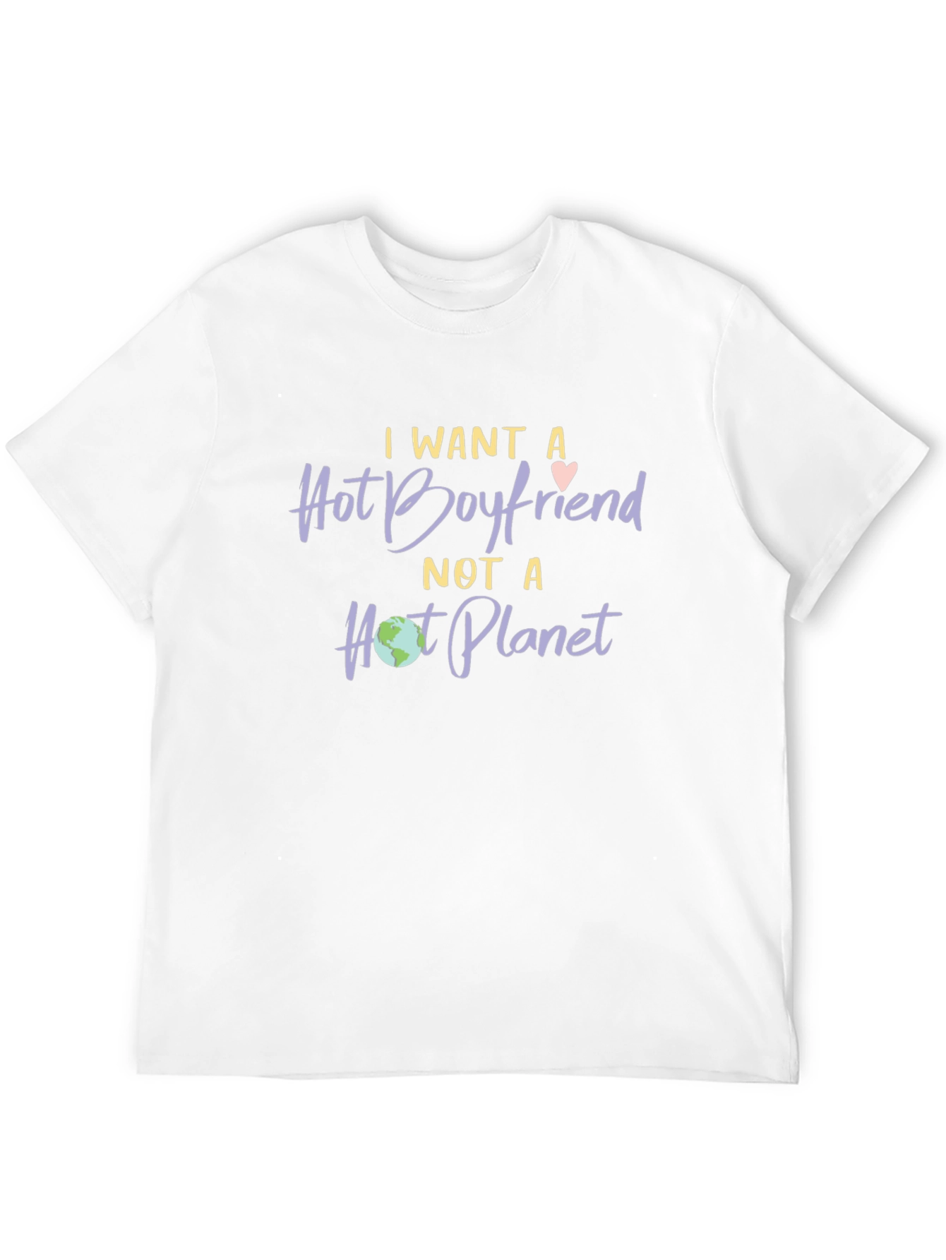 Hot Boyfriend Not Hot Planet T-Shirt