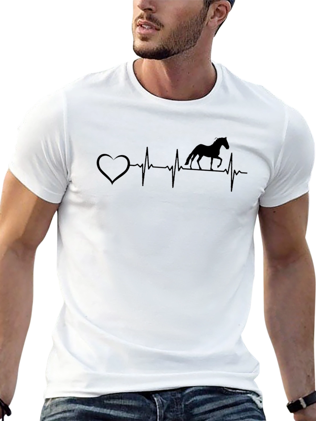 Heartbeat Horse Lover T-Shirt - Equestrian Style