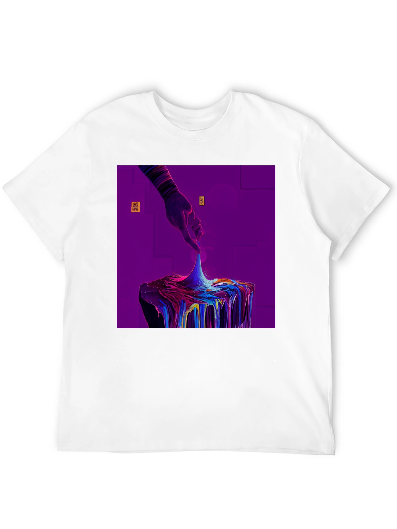 Abstract Hand Graphic Black T-Shirt