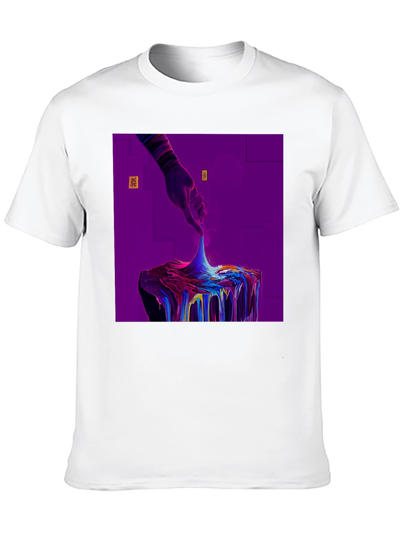 Abstract Hand Graphic Black T-Shirt