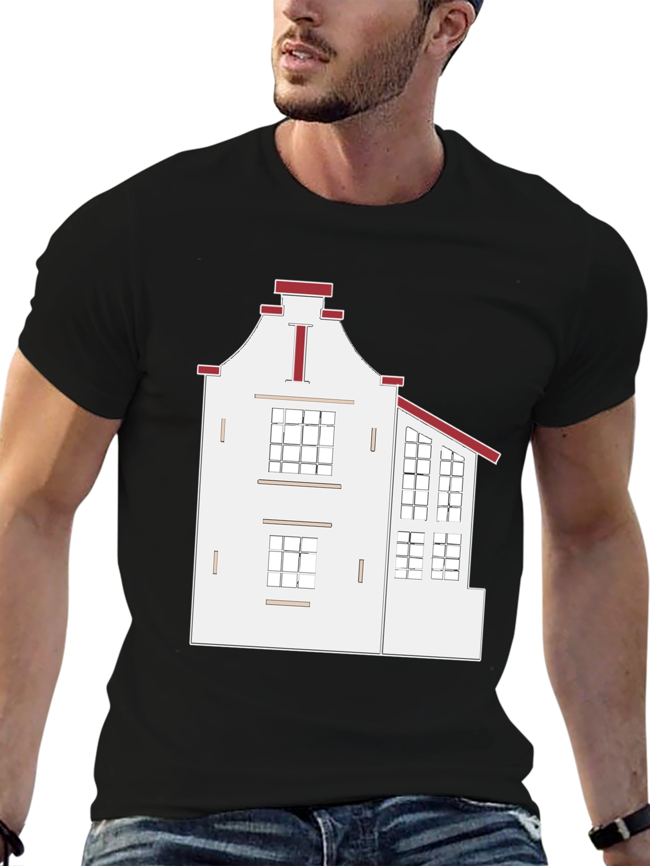 Amsterdam House T-Shirt - Unique Architecture Tee