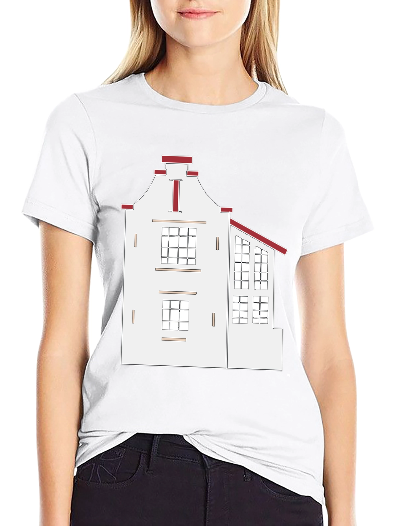 Amsterdam House T-Shirt - Unique Architecture Tee