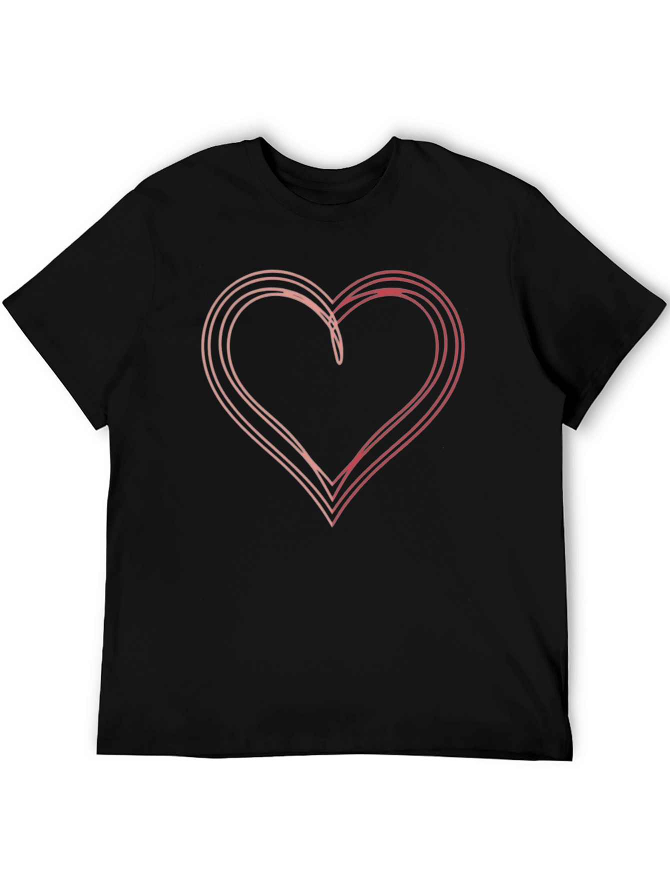 Heart Graphic Black T-Shirt - Modern Love