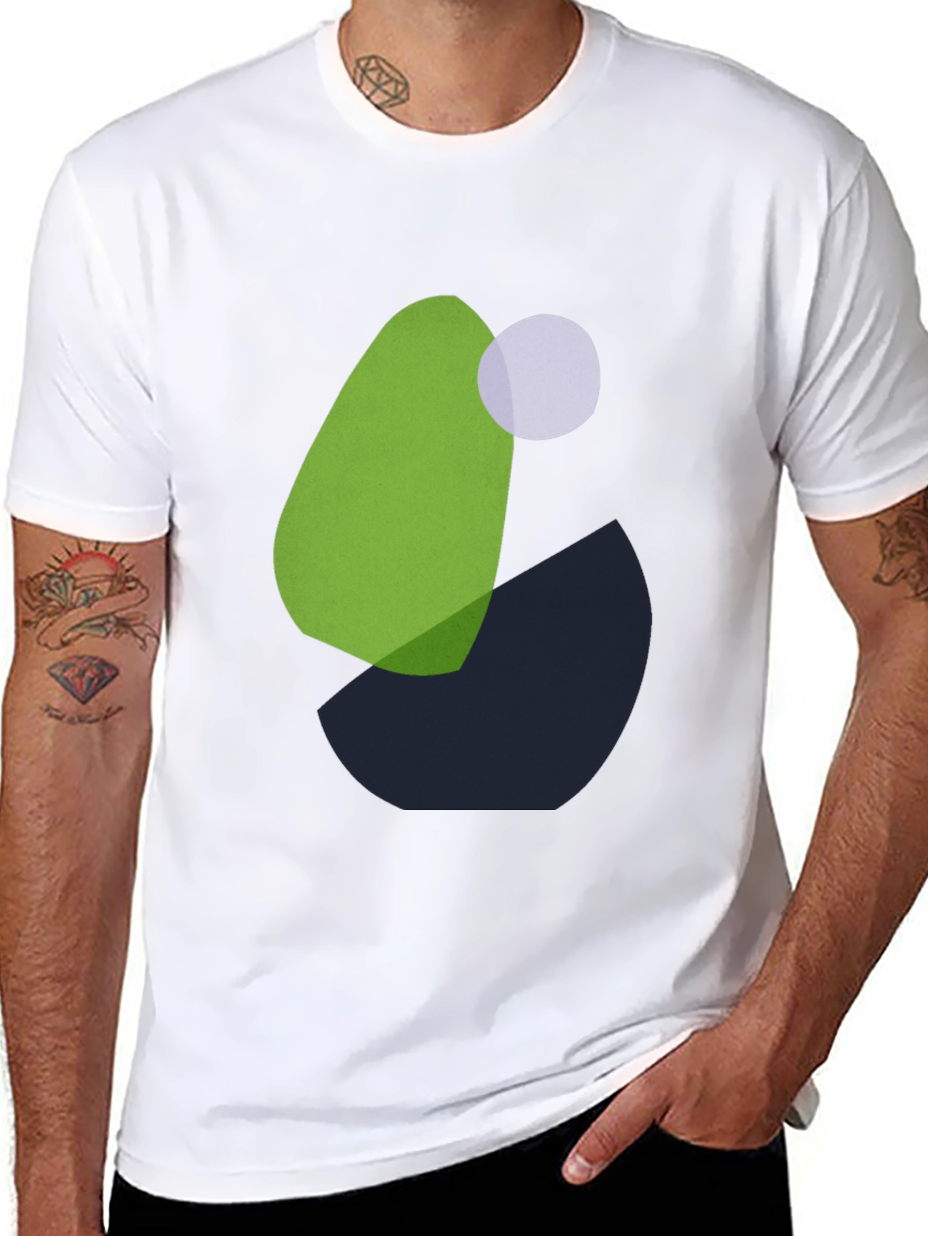 Abstract Graphic Tee - Modern Art Shirt