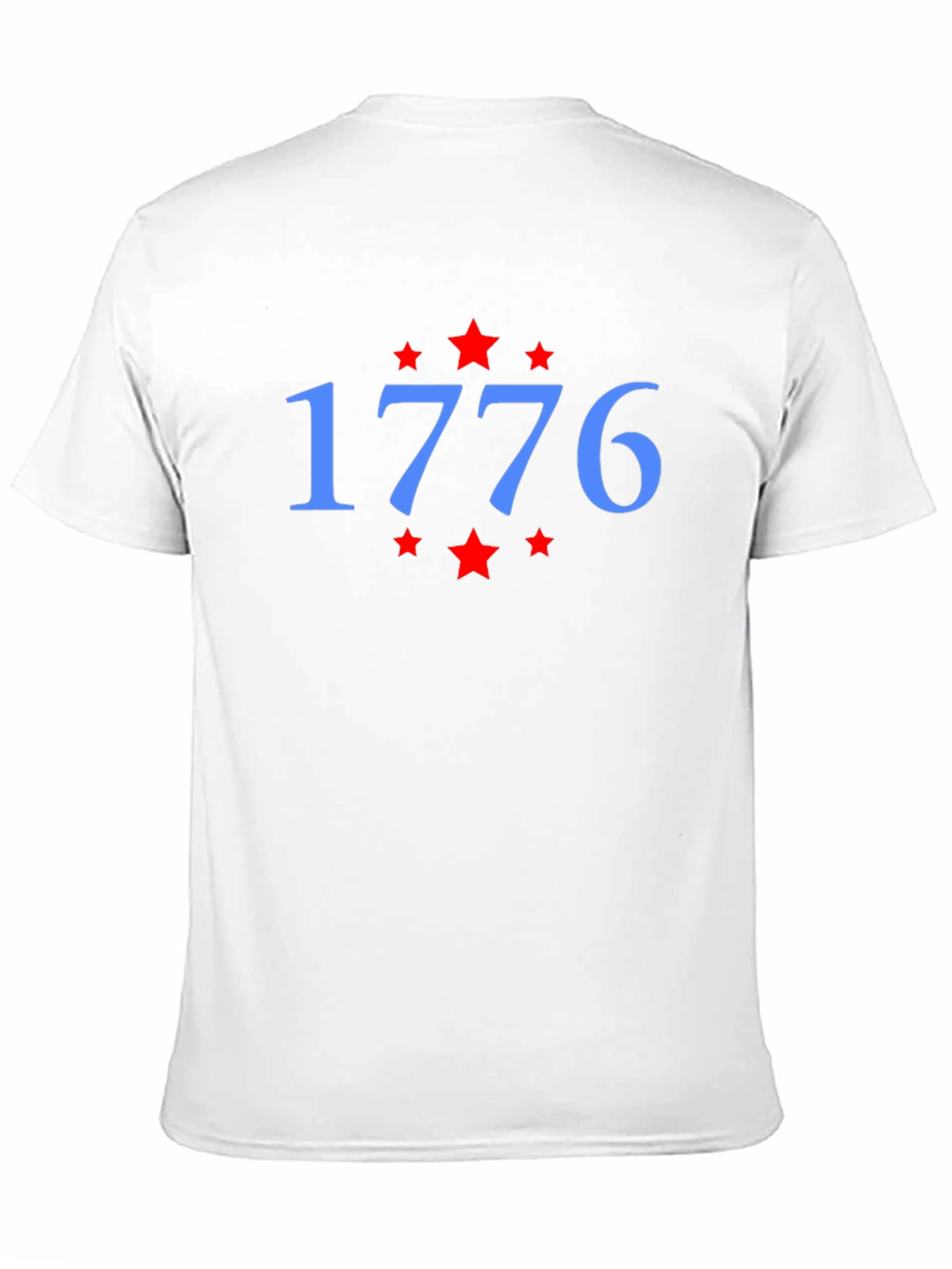 1776 Star Graphic Tee - Patriotic Black T-Shirt
