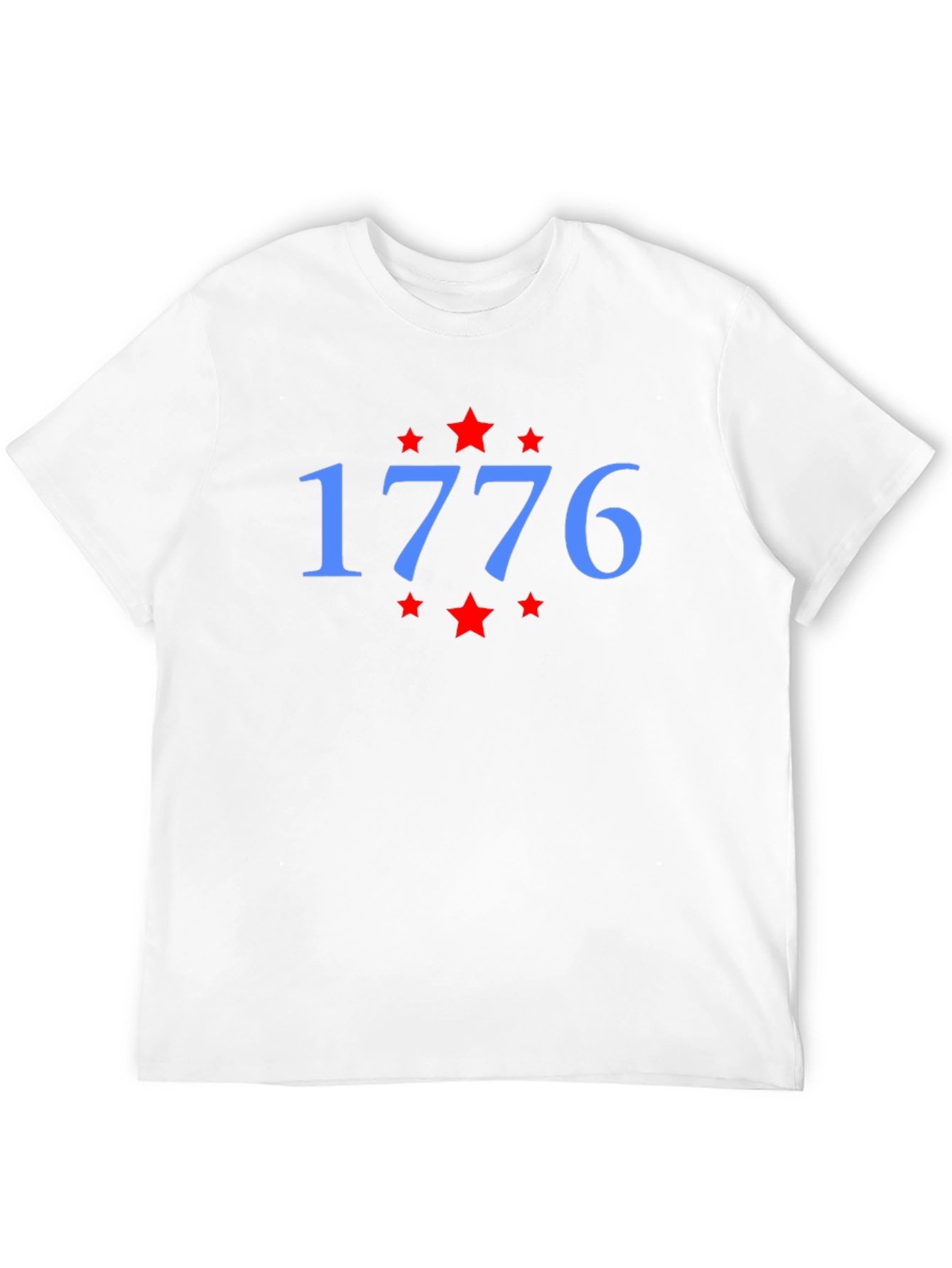 1776 Star Graphic Tee - Patriotic Black T-Shirt