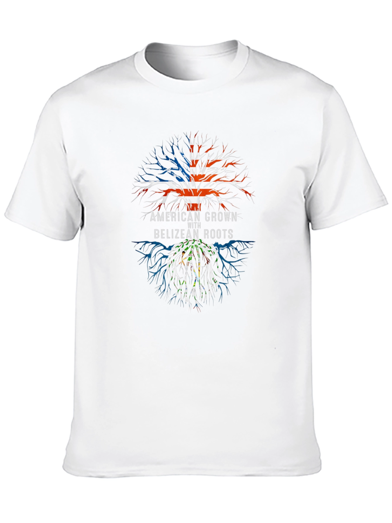 American Grown Belizean Roots Black T-Shirt