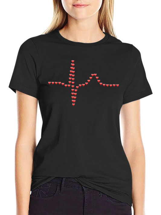 Heartbeat Love Tee - Unique Heart Design
