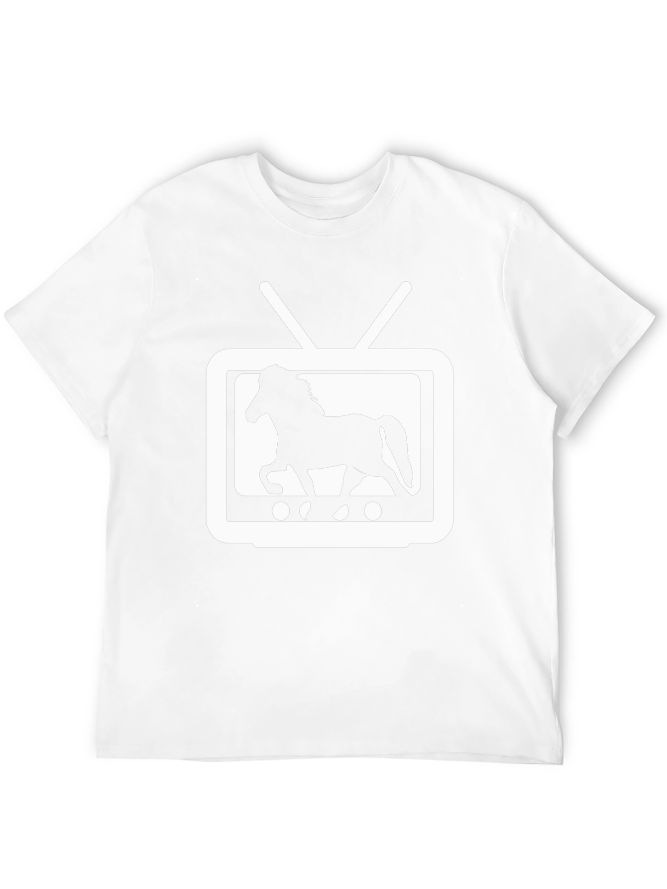 Horse TV Graphic Tee - Black Unisex T-Shirt