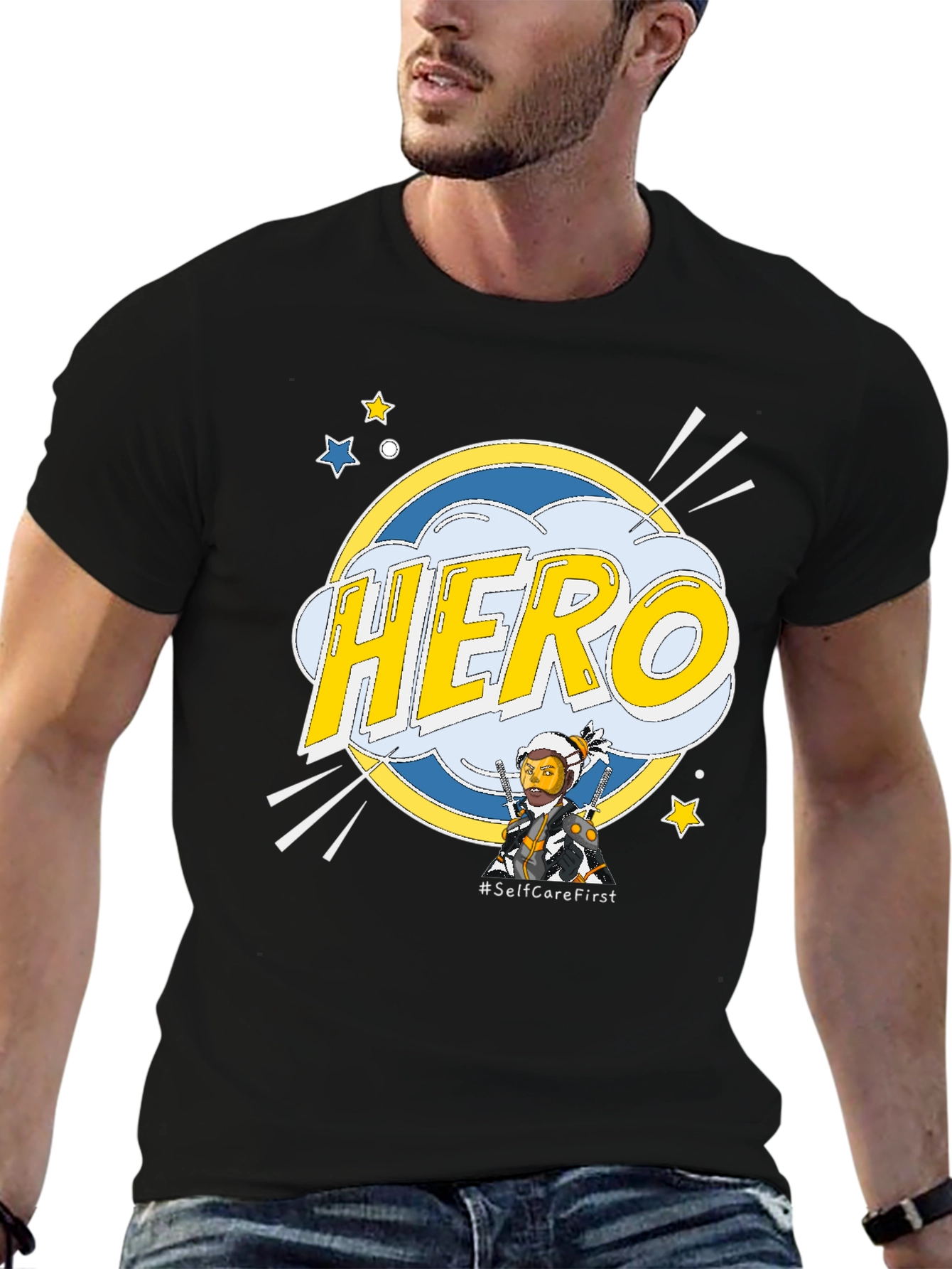 Hero Self-Care First Graphic T-Shirt
