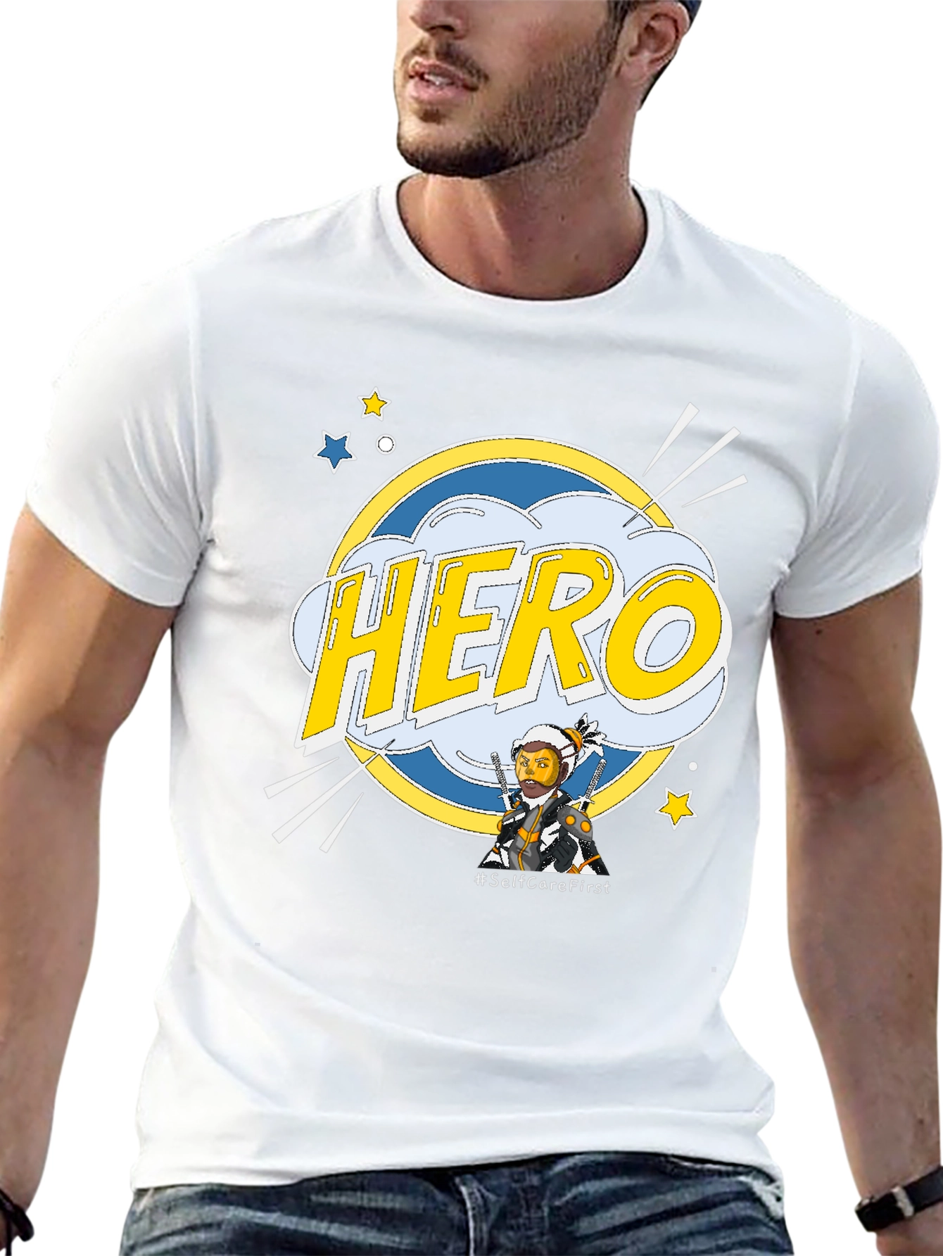 Hero Self-Care First Graphic T-Shirt