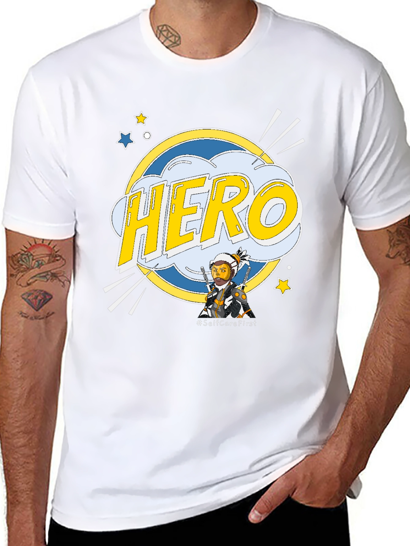 Hero Self-Care First Graphic T-Shirt