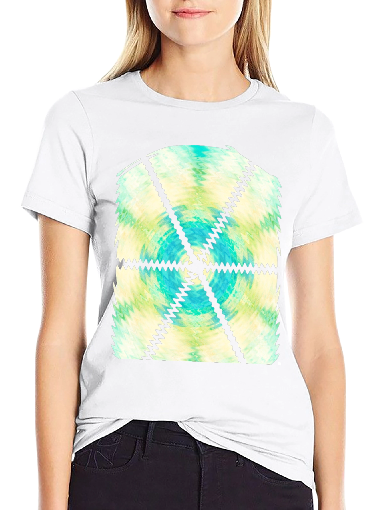 Abstract Fractal Graphic Tee - Cool Casual Comfort