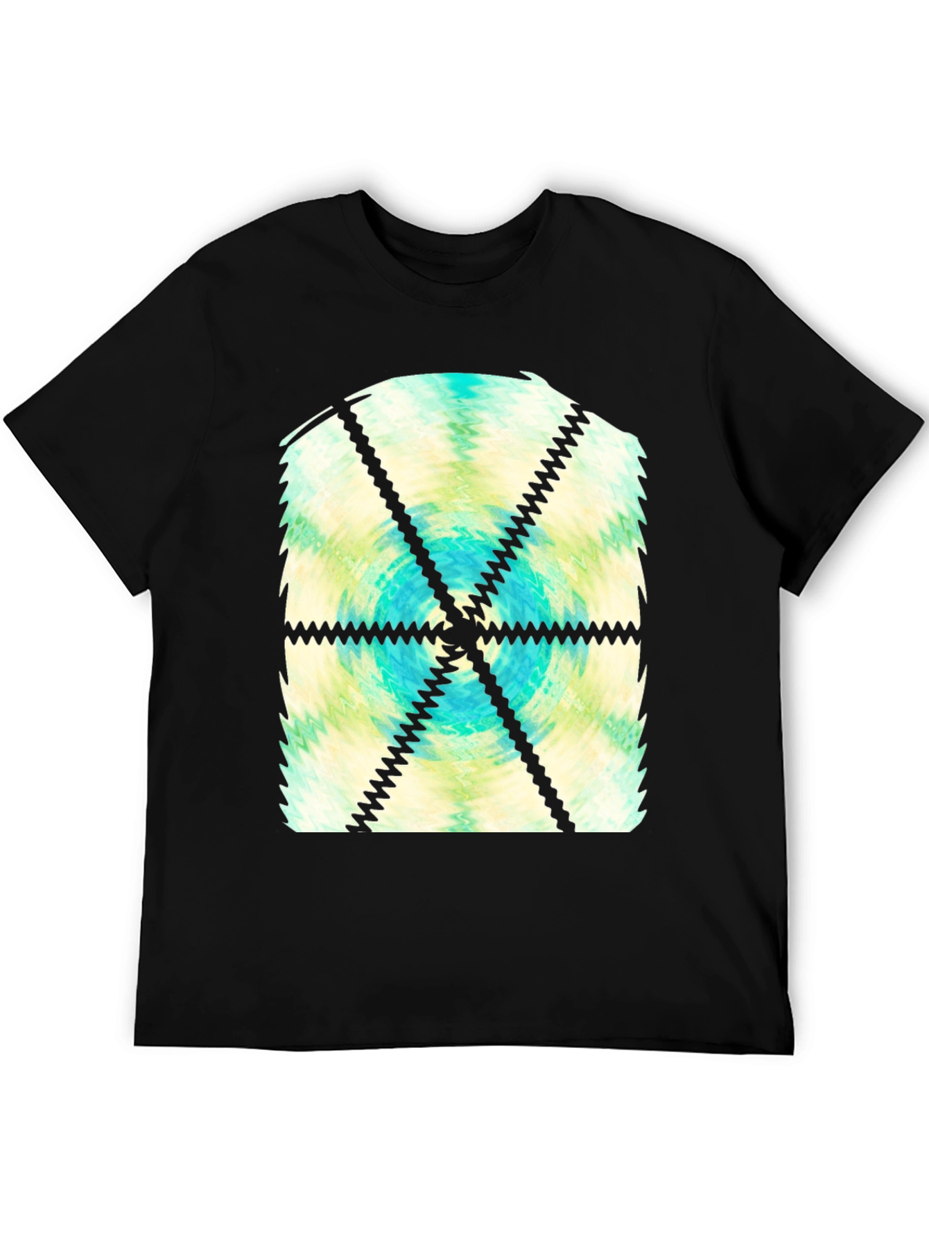 Abstract Fractal Graphic Tee - Cool Casual Comfort