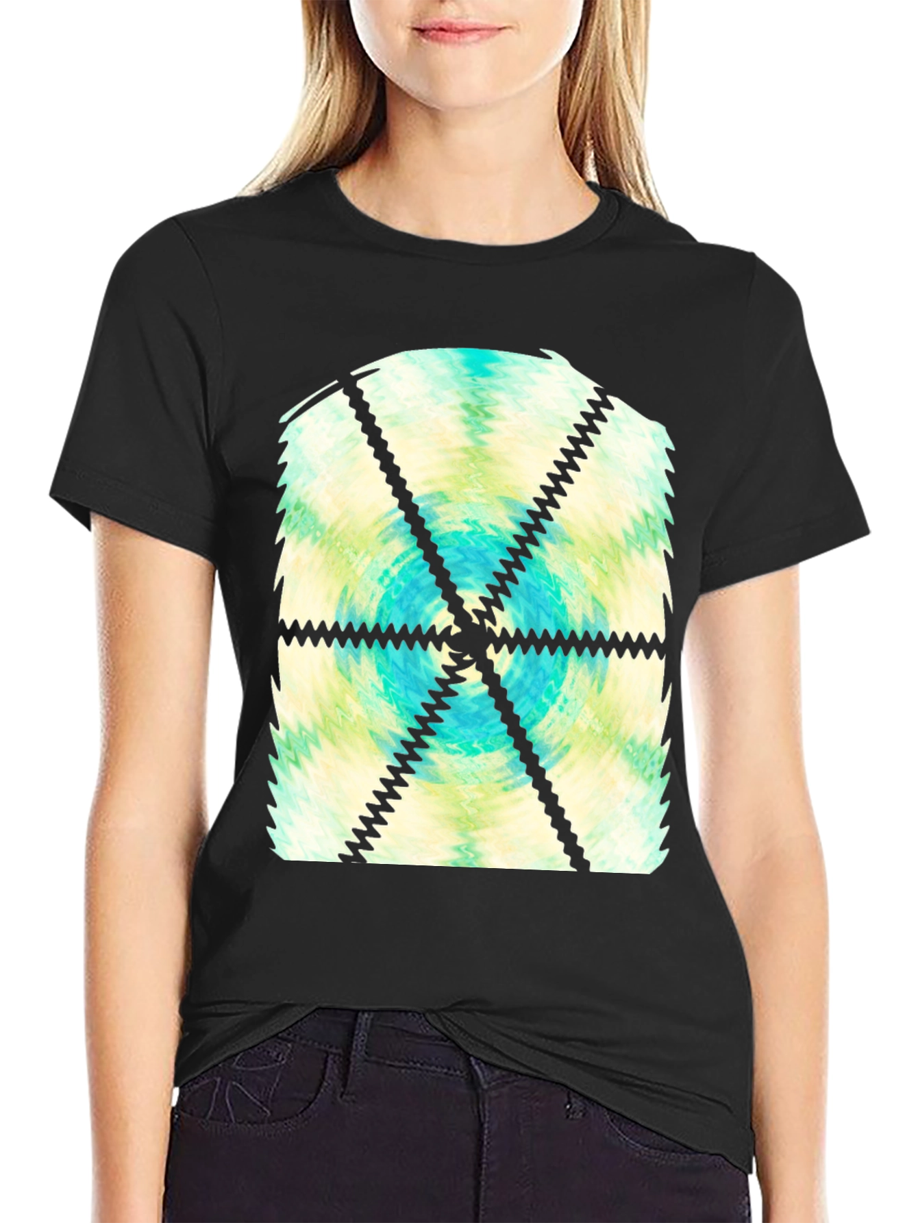 Abstract Fractal Graphic Tee - Cool Casual Comfort