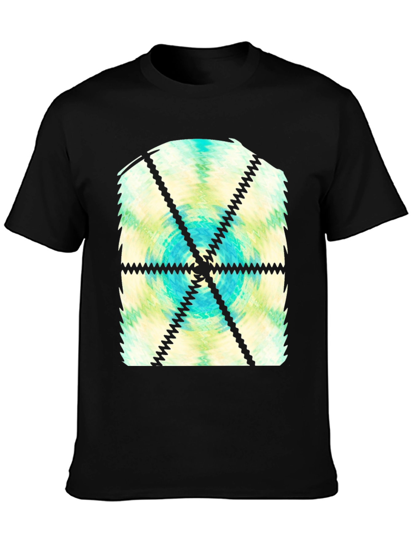 Abstract Fractal Graphic Tee - Cool Casual Comfort