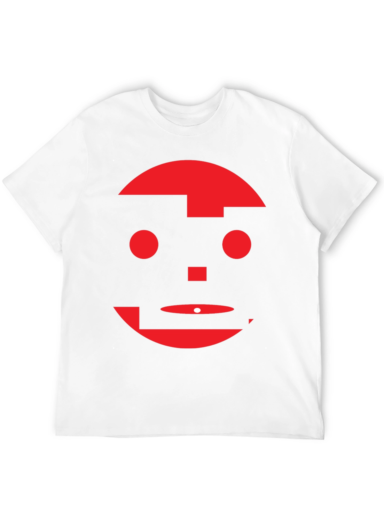 Abstract Face Graphic Tee - Modern Art Shirt