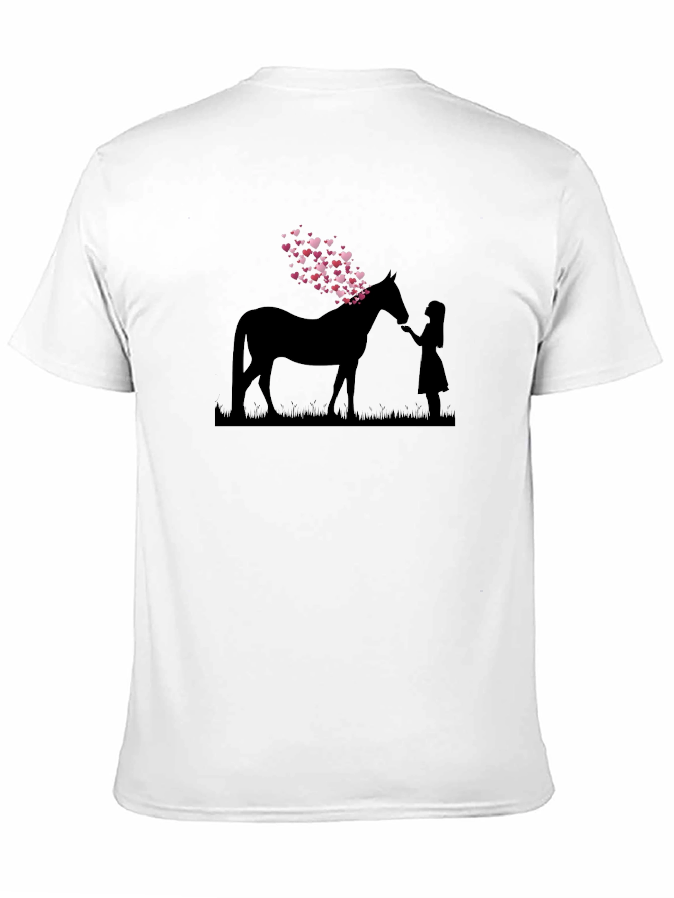 Heart Horse Graphic Tee - Black T-Shirt