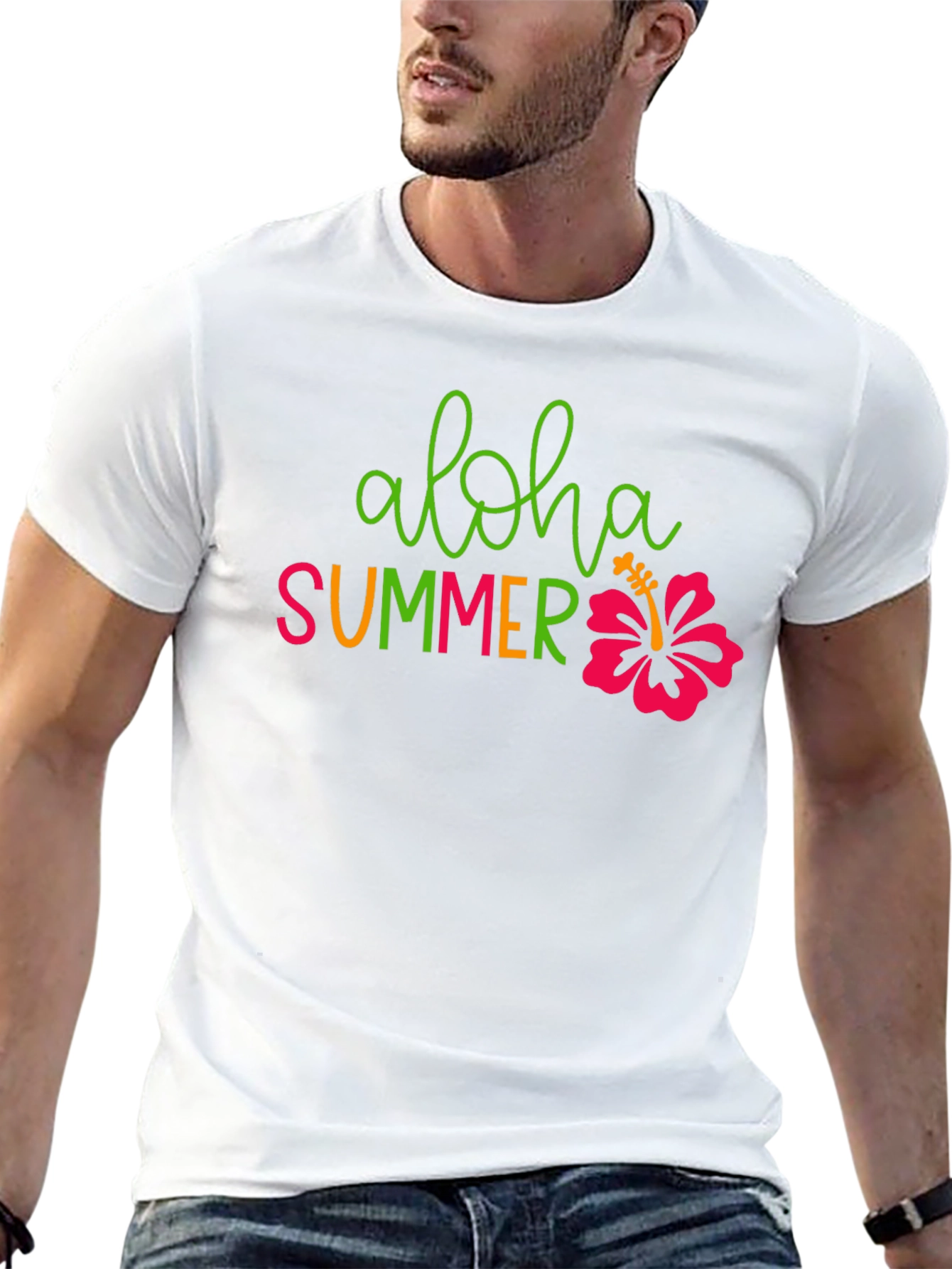 Aloha Summer Graphic T-Shirt - Tropical Vibes