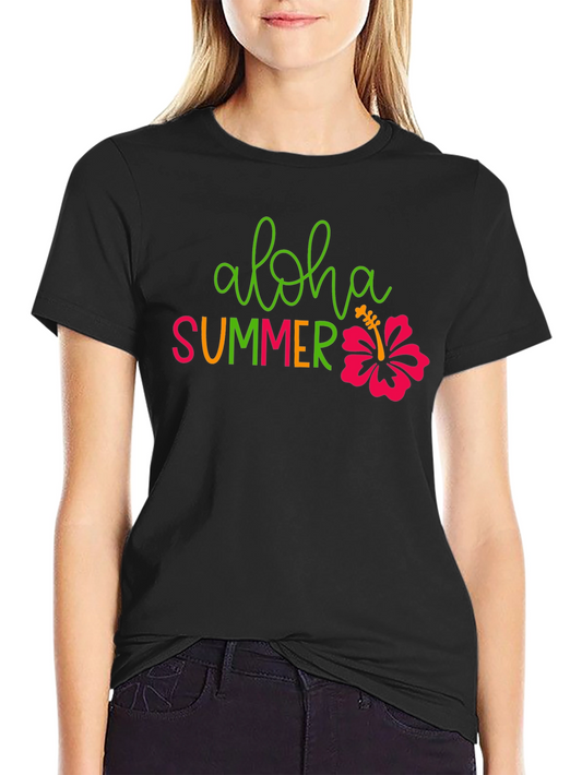 Aloha Summer Graphic T-Shirt - Tropical Vibes