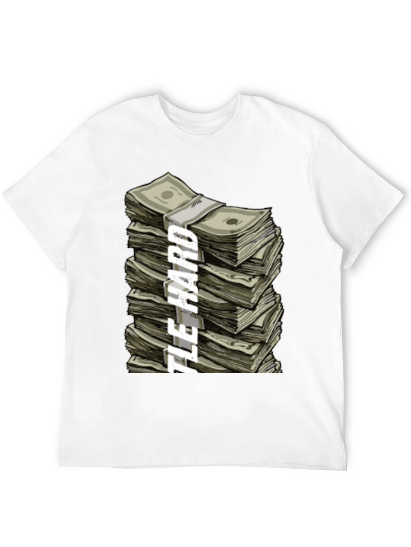 Hustle Hard Stacked Money Graphic Tee