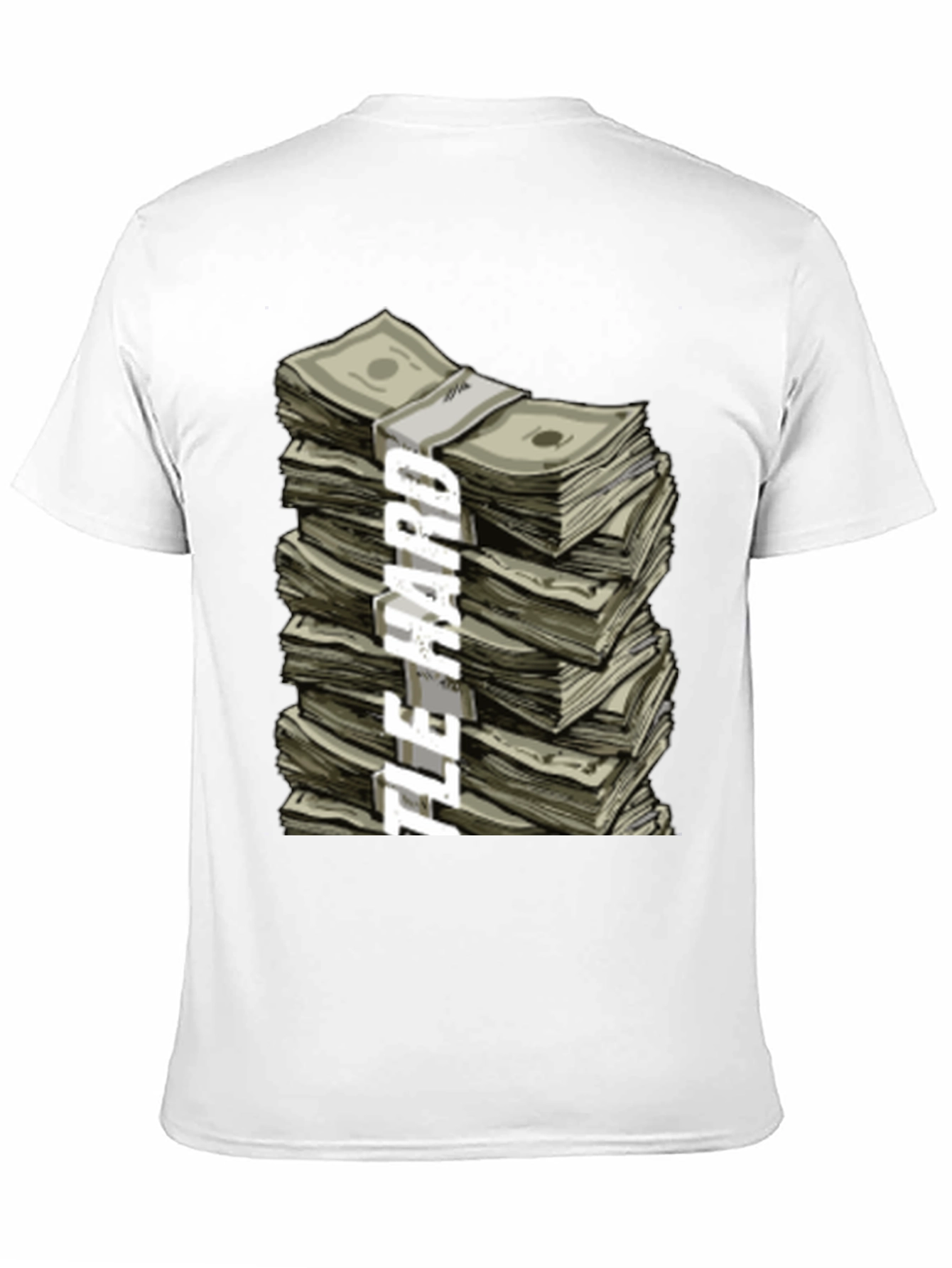 Hustle Hard Stacked Money Graphic Tee