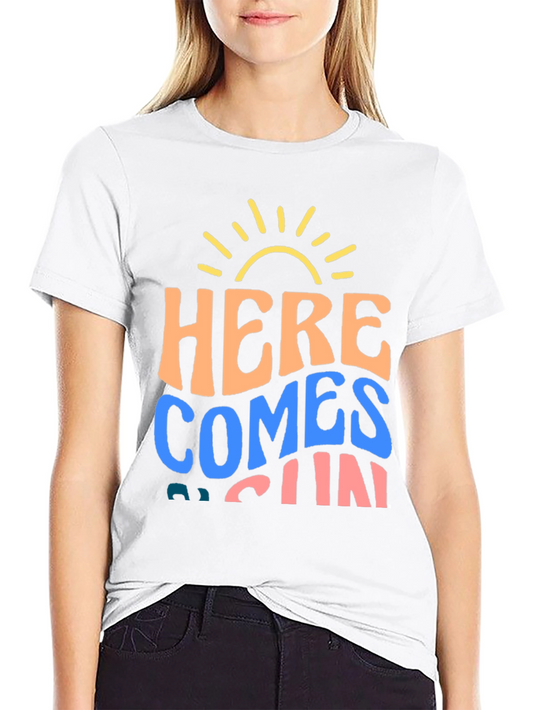 Here Comes The Sun Graphic Tee - Trendy Comfort