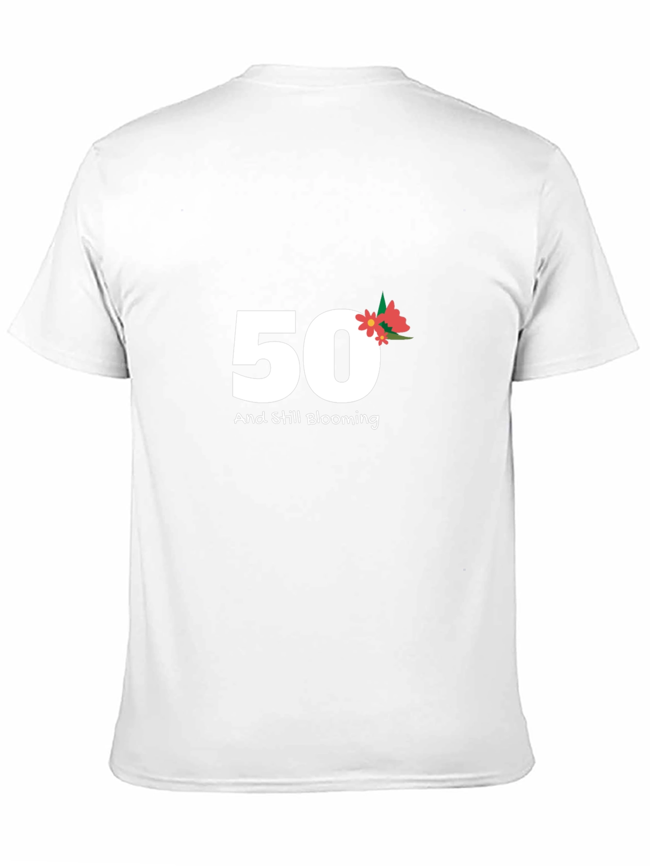 50th Birthday Blooming Black Tee