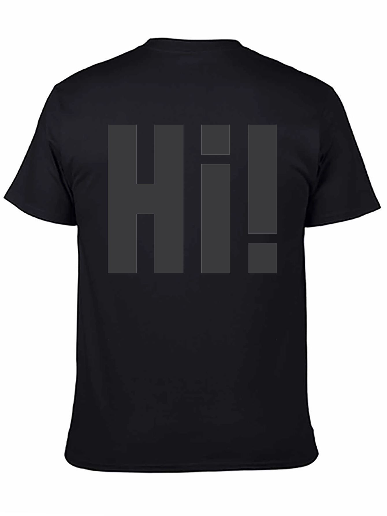 Hi! Graphic Print T-Shirt - Casual Wear