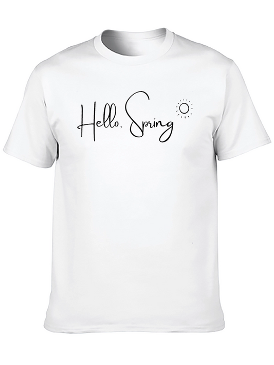 Hello Spring! Graphic Tee - Stylish Comfort