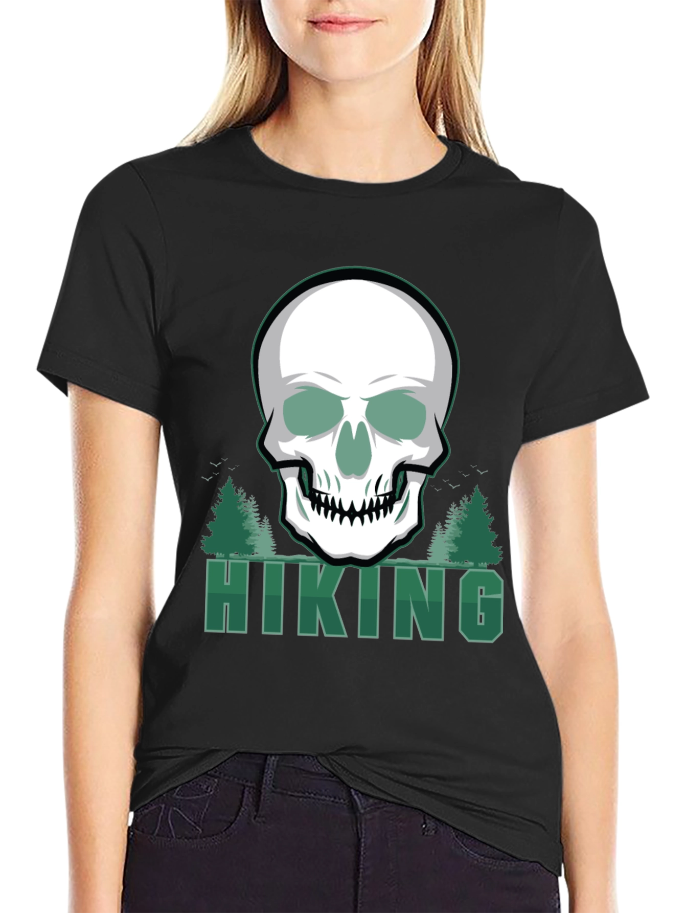 Hiking Skull T-Shirt - Adventure Ready!