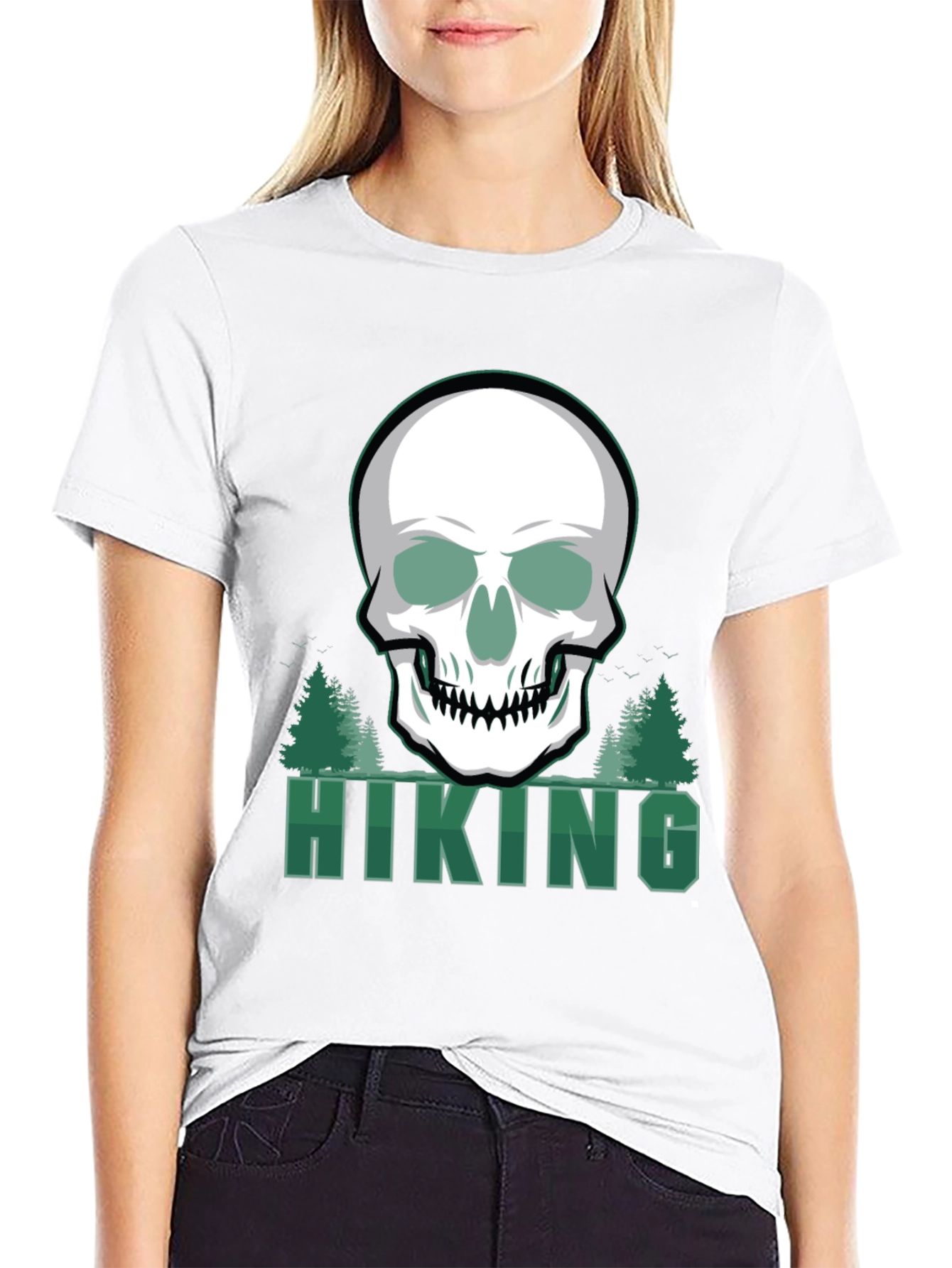 Hiking Skull T-Shirt - Adventure Ready!