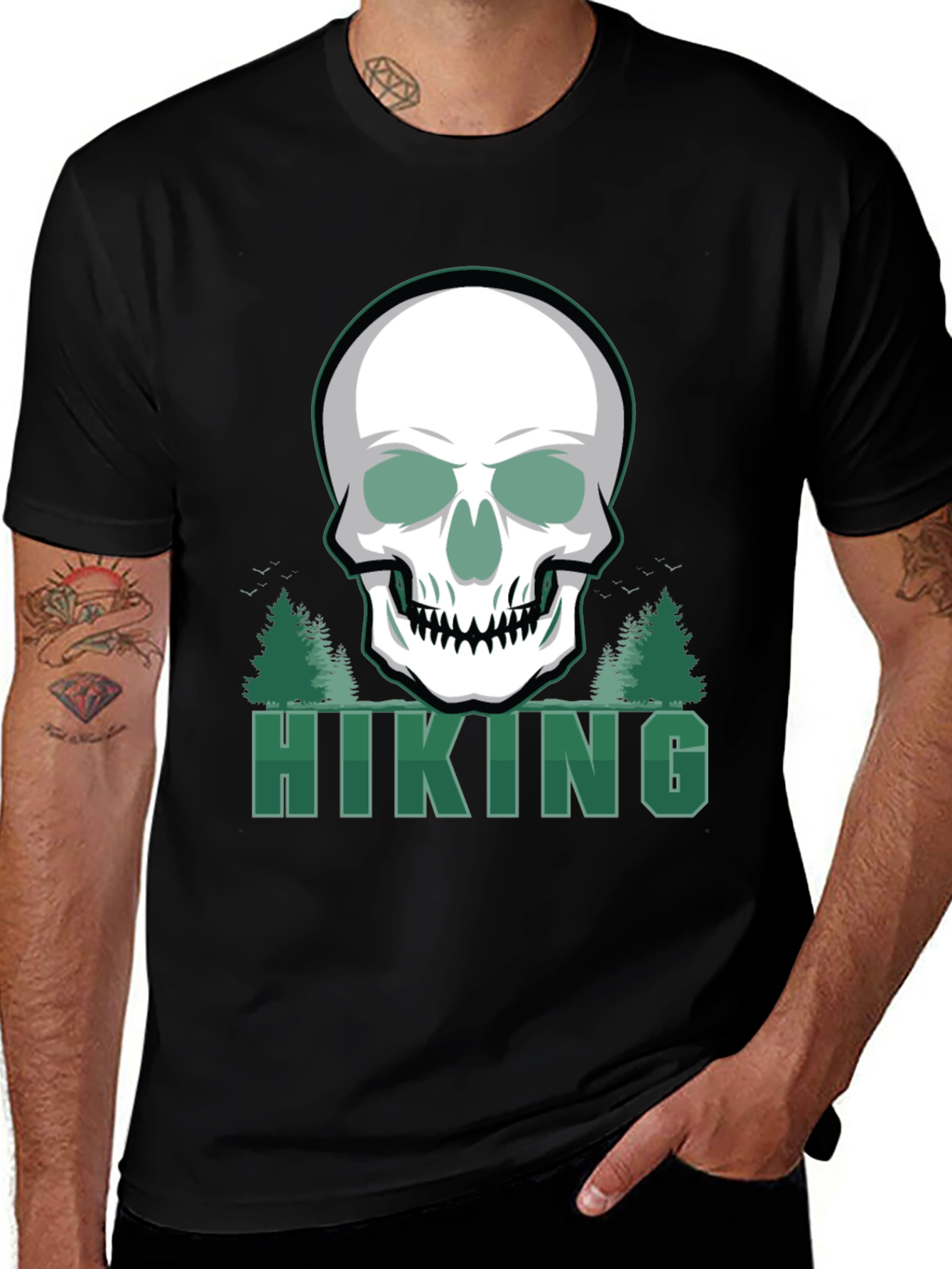 Hiking Skull T-Shirt - Adventure Ready!