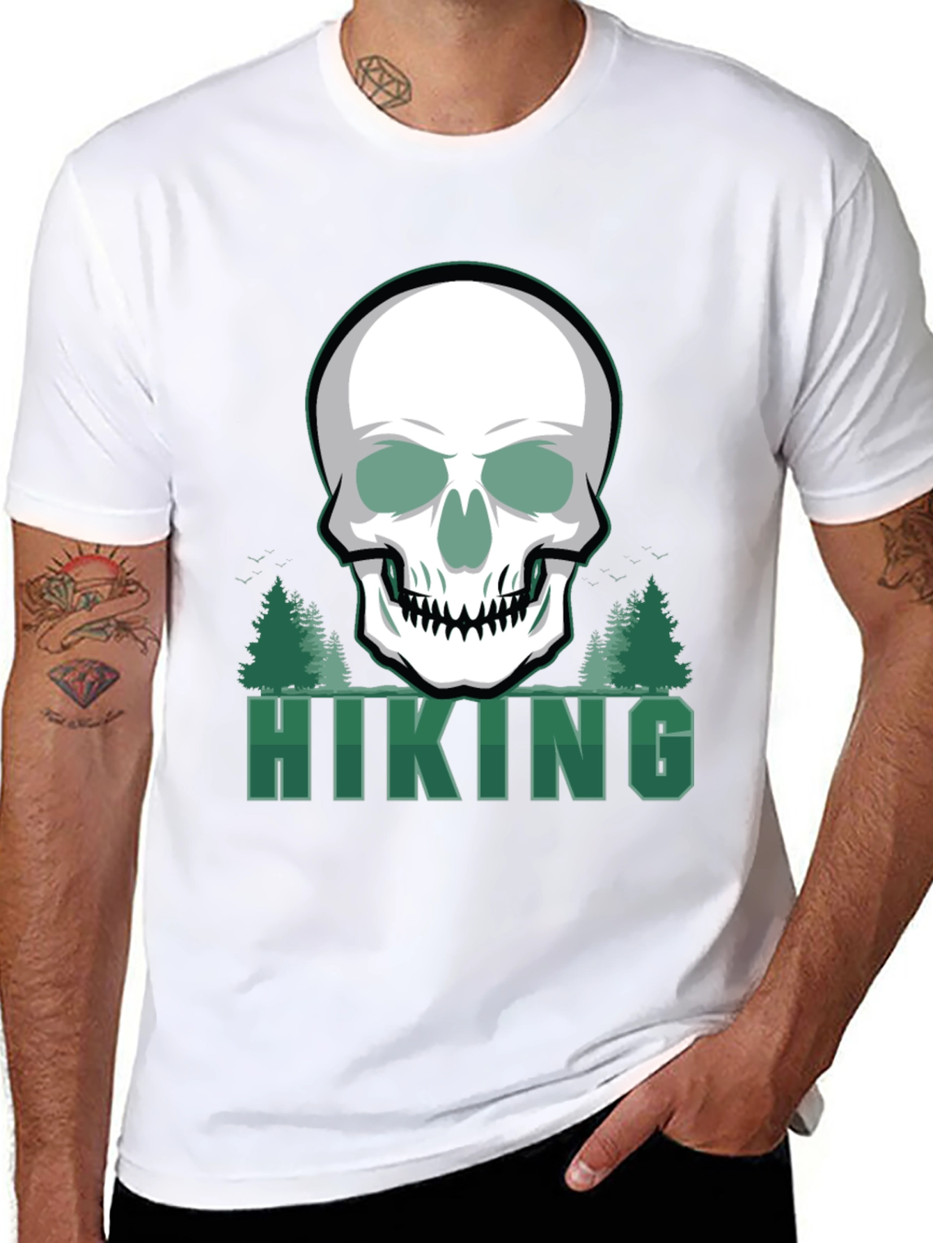 Hiking Skull T-Shirt - Adventure Ready!