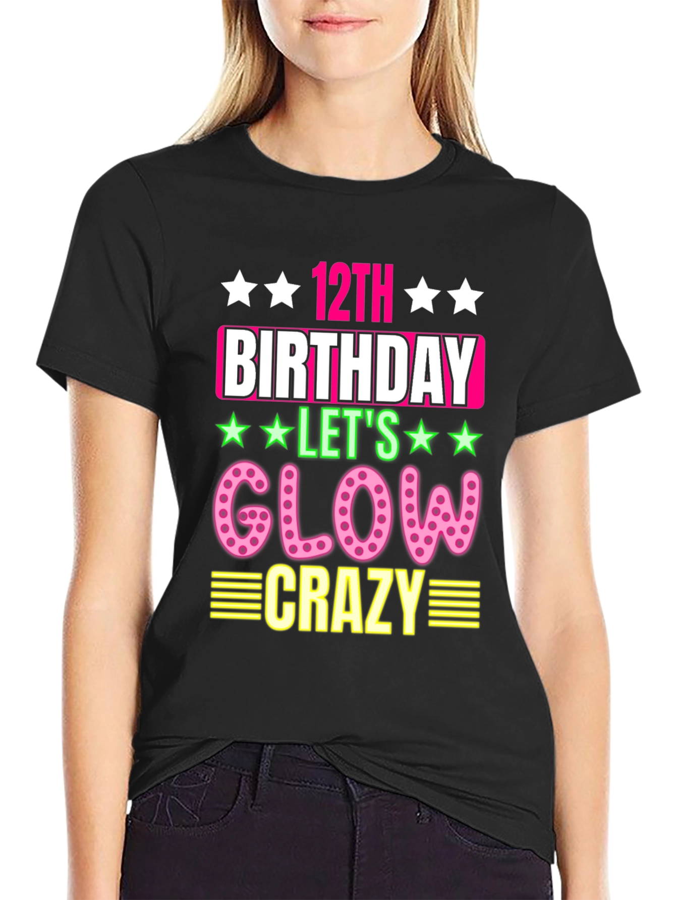 12th Birthday Glow Crazy T-Shirt