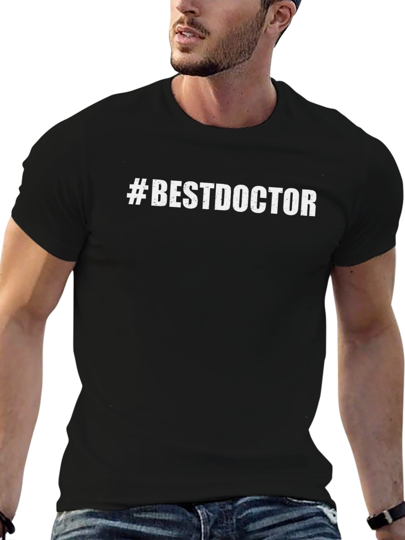#BestDoctor T-Shirt - Black Crew Neck Tee