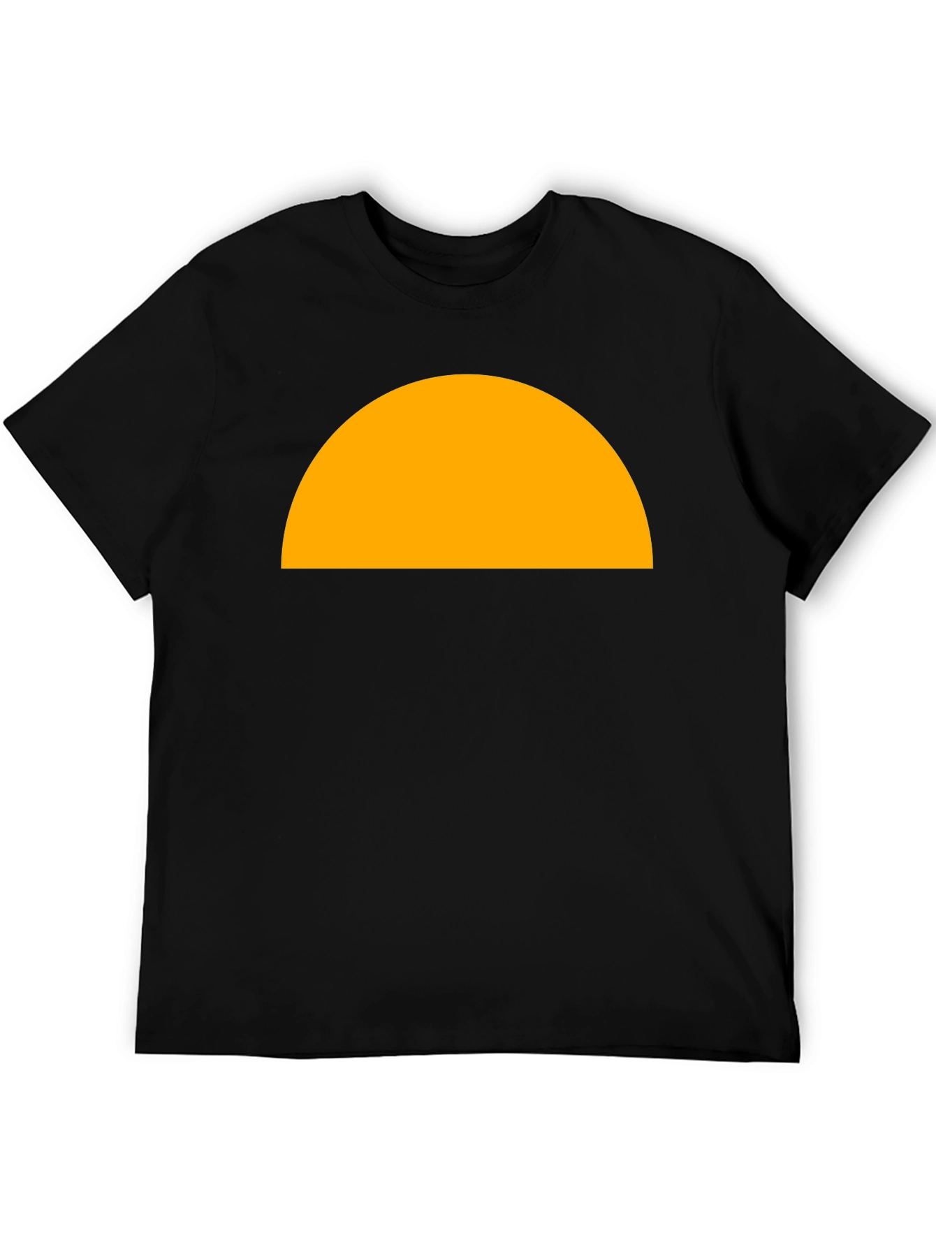 Abstract Graphic Tee - Half Circle Design