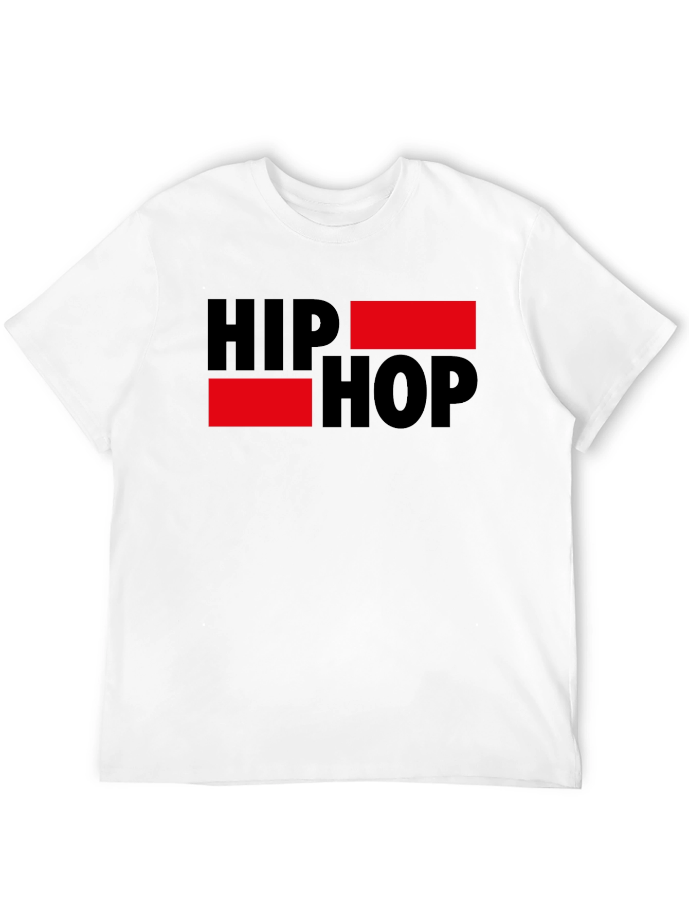 Hip Hop Graphic Tee - Black Short Sleeve