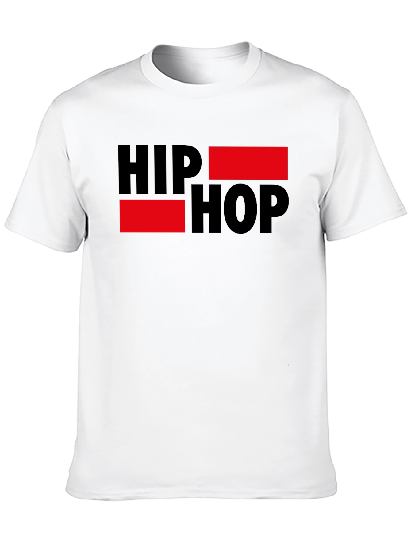 Hip Hop Graphic Tee - Black Short Sleeve