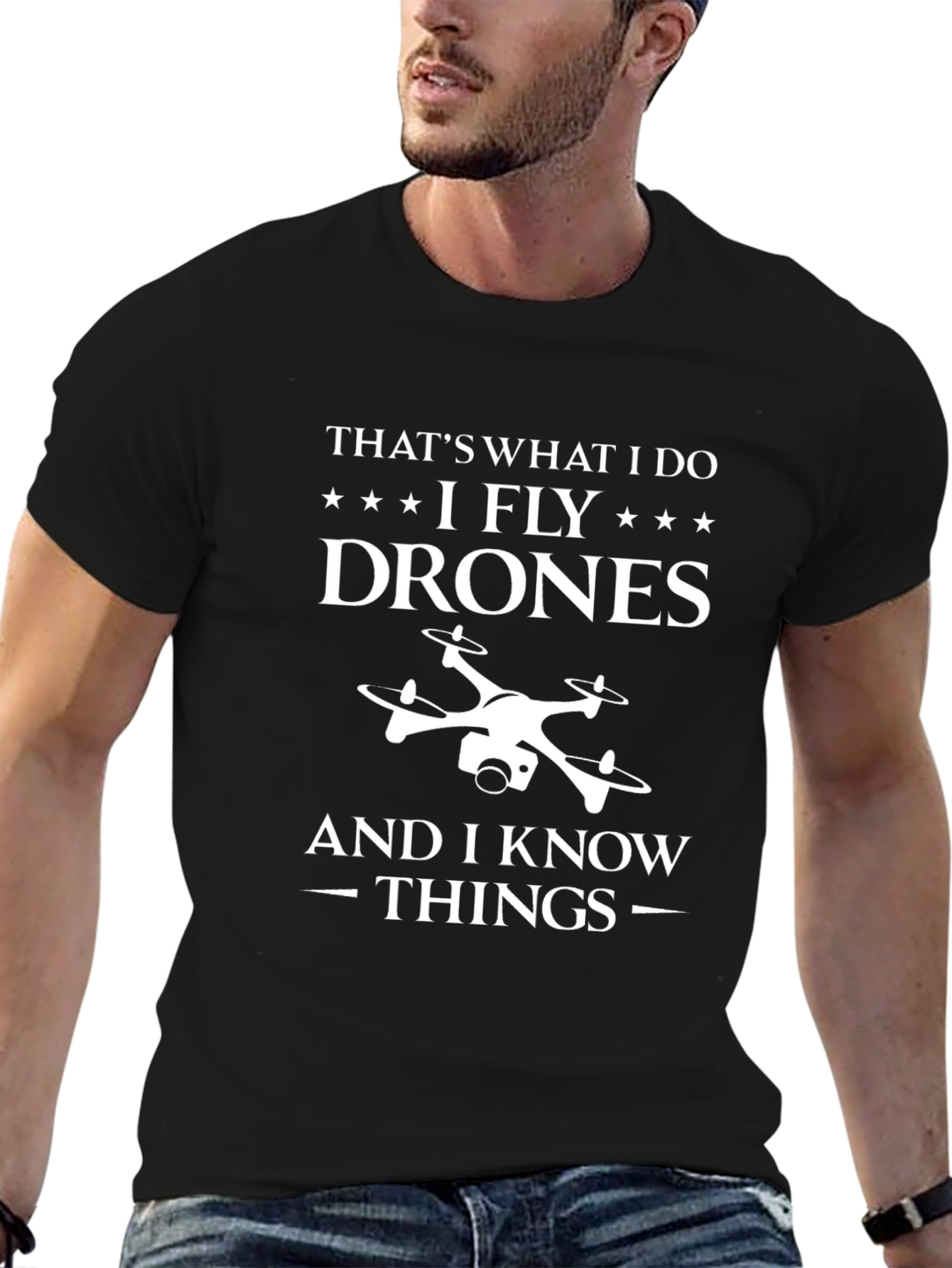 I Fly Drones Funny T-Shirt